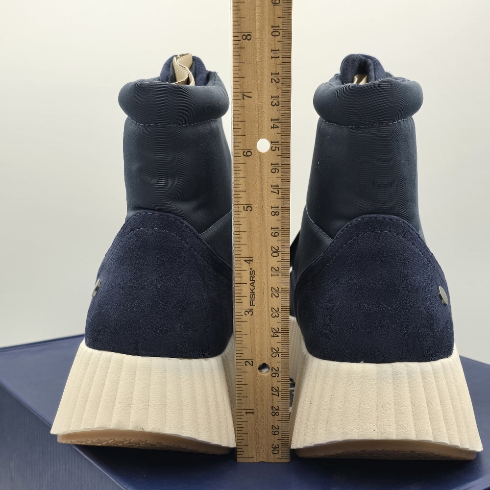 NIB White Mountain Downtown Zip-Up Platform Winter Boots, Navy/Multi/Smooth, 11 - Picture 6 of 16